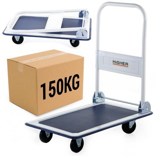 Transportwagen - Transportkar - 74x47x80 cm - tot 150 kg, Doe-het-zelf en Bouw, Transportwagens, Nieuw, Ophalen of Verzenden