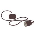 Kufaa siliconen pendel E27 230V bruin textiel kabel, Doe-het-zelf en Bouw, Ophalen of Verzenden, Nieuw