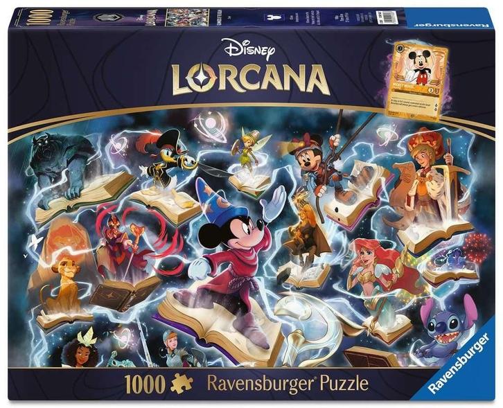 Disney Lorcana: Glimmers of the Realm Steel Puzzel (1000 stu, Hobby en Vrije tijd, Verzamelkaartspellen | Overige, Ophalen of Verzenden