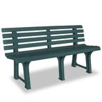 vidaXL Tuinbank 145,5 cm kunststof groen, Tuin en Terras, Verzenden, Nieuw