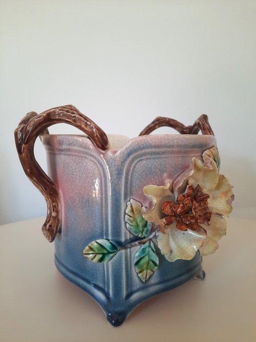 Jardinière - Creamware - bloempot, plantenbak, Antiek en Kunst, Antiek | Glaswerk en Kristal