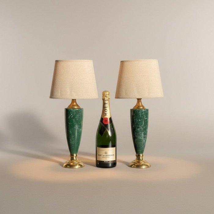 Val di Toro - Lamp (2) - Prachtige groene set - Keramiek,, Antiquités & Art, Curiosités & Brocante