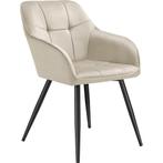 tectake Eetkamerstoel Marilyn, fluweeloptiek, gestikt patroo, Huis en Inrichting, Stoelen, Verzenden, Nieuw