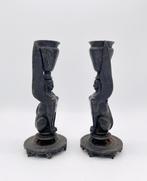 Kaarsenhouder (2) - IJzer - Sphinx candlestick