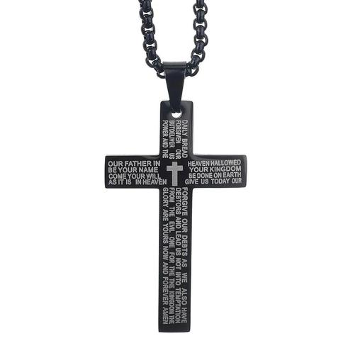 Fako Bijoux® - Cubaans Kruis Voor Mannen - Ketting Met Kruis, Handtassen en Accessoires, Kettingen, Verzenden