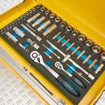 Datona Gereedschapskist drie lades - 3 lades gevuld - geel, Ophalen of Verzenden, Nieuw