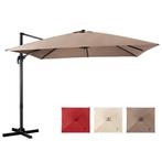2dekans | Coast Zweefparasol - Kantelbaar - 300 x 300 x 273, Tuin en Terras, Ophalen of Verzenden, Nieuw