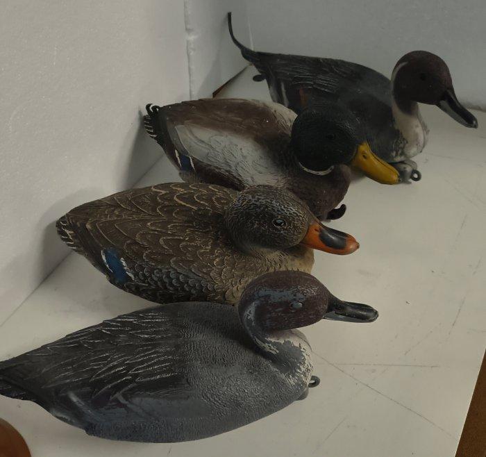 MVR - Lokeend - Anatra da richiamo (4) - polyethyleen, Antiek en Kunst, Curiosa en Brocante