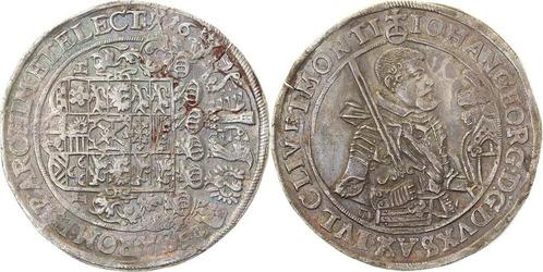1 taler, daalder Duitsland Sachsen 1625 Kurfuerst Johan G..., Postzegels en Munten, Munten | Europa | Niet-Euromunten, België