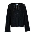 Frogbox • zwarte wollen kabeltrui • 38, Kleding | Dames, Maat 38/40 (M), Verzenden, Zwart, Nieuw