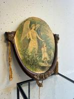 Plaque - Houten Religieuze Wandplaquette met engel en