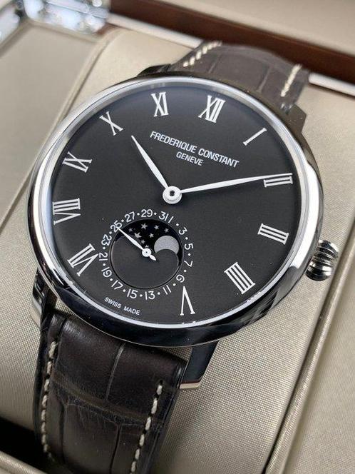Frédérique Constant - Manufacture Slimline Moonphase, Handtassen en Accessoires, Horloges | Heren