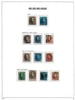 Belgique 1849/1878 - Période classique, Léopold I + II (davo, Gestempeld