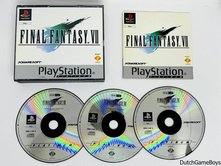 Playstation 1 / PS1 - Final Fantasy VII - Platinum, Games en Spelcomputers, Games | Sony PlayStation 1, Gebruikt, Verzenden