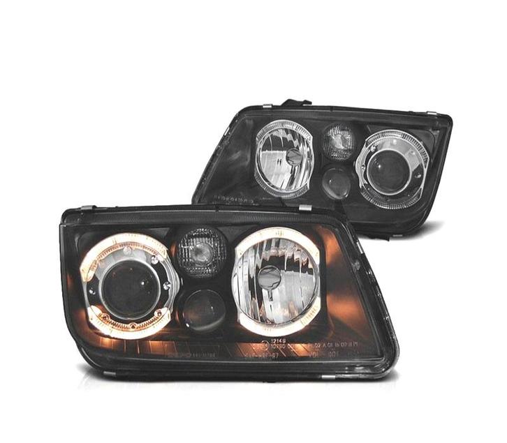 PHARES VOLKSWAGEN VW BORA 98-05 ANGEL EYES FOND NOIR H7 H7 H, Autos : Pièces & Accessoires, Éclairage, Envoi
