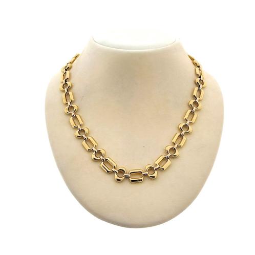 Gouden fantasie schakel collier | 42 cm (robuuste collier), Bijoux, Sacs & Beauté, Colliers, Enlèvement ou Envoi