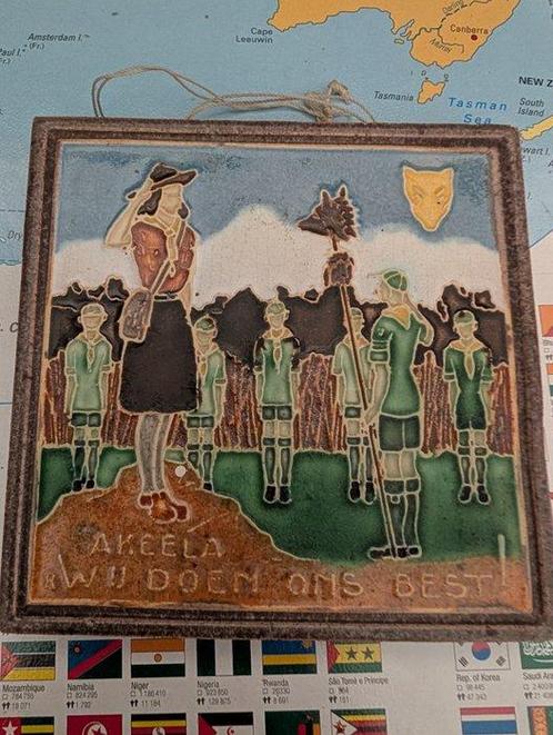 Carreau (3) - westraven - 1930-1940 - Carreaux de scoutisme, Antiek en Kunst, Antiek | Glaswerk en Kristal