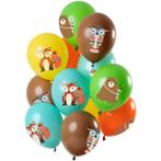 Bosdieren Ballonnen 30cm 12st, Verzenden, Nieuw