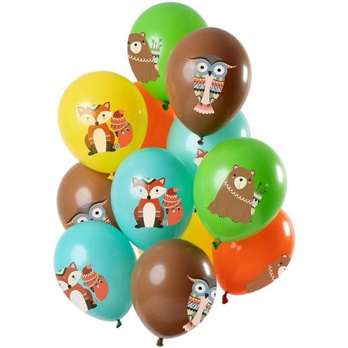 Bosdieren Ballonnen 30cm 12st, Hobby en Vrije tijd, Feestartikelen, Nieuw, Verzenden