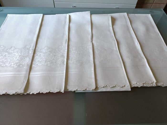 siletti Riccardo - Handdoek (12) - 118 cm - 65 cm, Antiek en Kunst, Antiek | Tapijten, Tafelkleden en Textiel