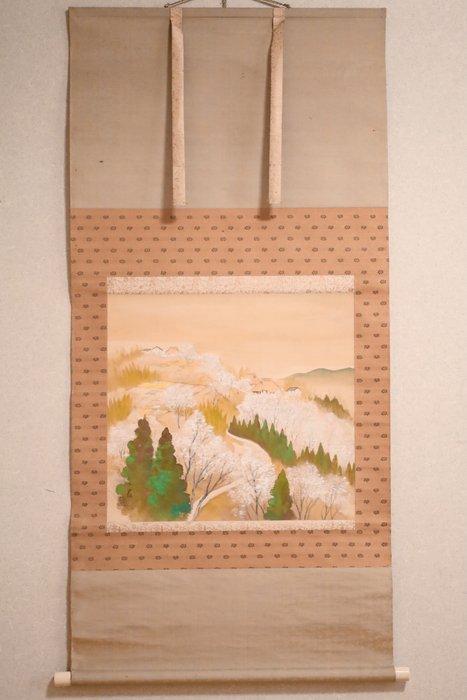 Lente landschap - Kersenbloesems van Mount Yoshino in Nara -, Antiek en Kunst, Antiek | Overige Antiek
