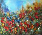 Aneta Karpezo - A meadow full of flowers, Antiquités & Art
