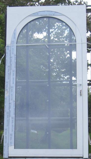 aluminium buitendeur , achterdeur , deur 120 x 131 wit, Doe-het-zelf en Bouw, Deuren en Vliegenramen, Nieuw, Glas, Metaal, Buitendeur