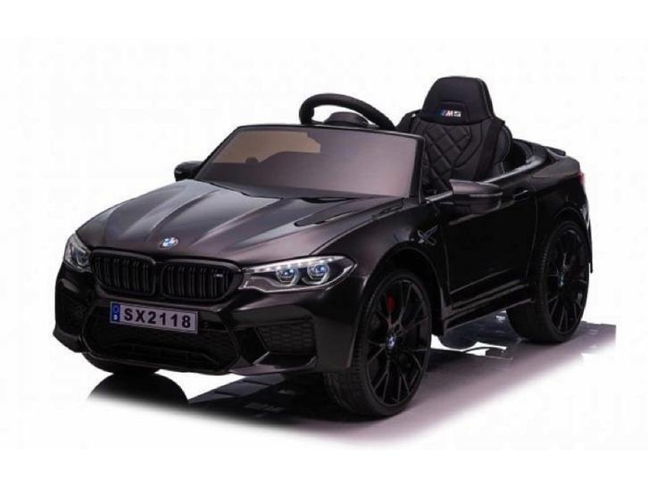 BMW M5, Leder zitje, Rubberen banden, Kinder Accu Auto!, Kinderen en Baby's, Speelgoed | Buiten | Accuvoertuigen, Ophalen of Verzenden