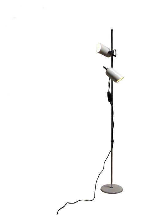 Staande lamp - Staal, Metaal - Duo-Spot, Antiquités & Art, Antiquités | Éclairage