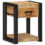 vidaXL Nachtkastje 40x35x50 cm massief ruw hout mango, Verzenden, Nieuw