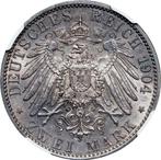 Duitsland, Mecklenburg-Schwerin Ernst Ludwig. 2 Mark 1904 -, Postzegels en Munten