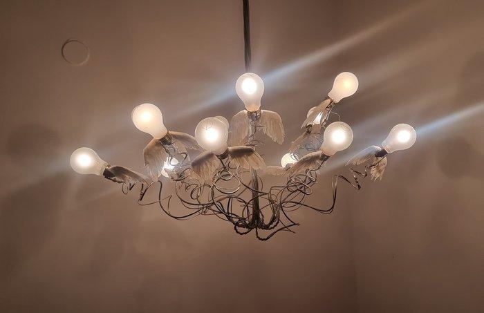 Ingo Maurer - Ingo Maurer - Plafondlamp - Birdie - Metaal, Antiquités & Art, Antiquités | Éclairage