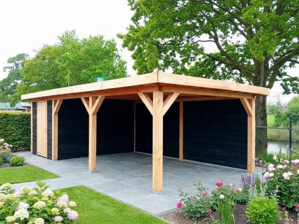 Veiling - Buitenverblijf met berging 500x850x256 cm, Tuin en Terras, Overkappingen, Nieuw