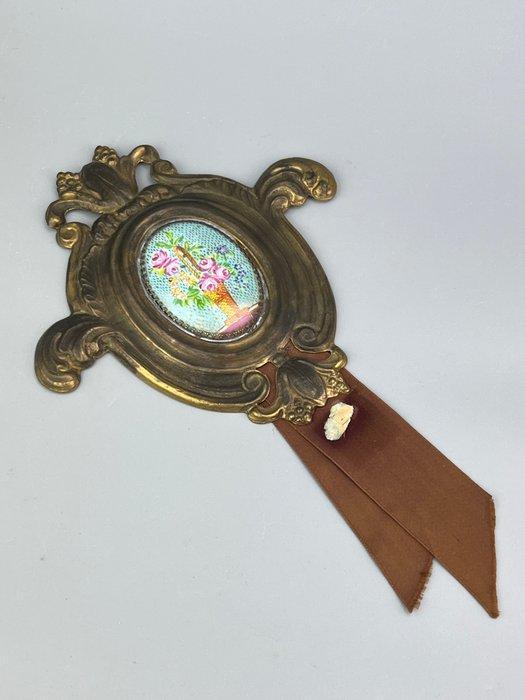 Decoratief ornament - Frankrijk - Met geschilderde miniatuur, Antiquités & Art, Curiosités & Brocante