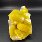 Geel Smithsoniet Kristallen op matrix - Hoogte: 4 cm -