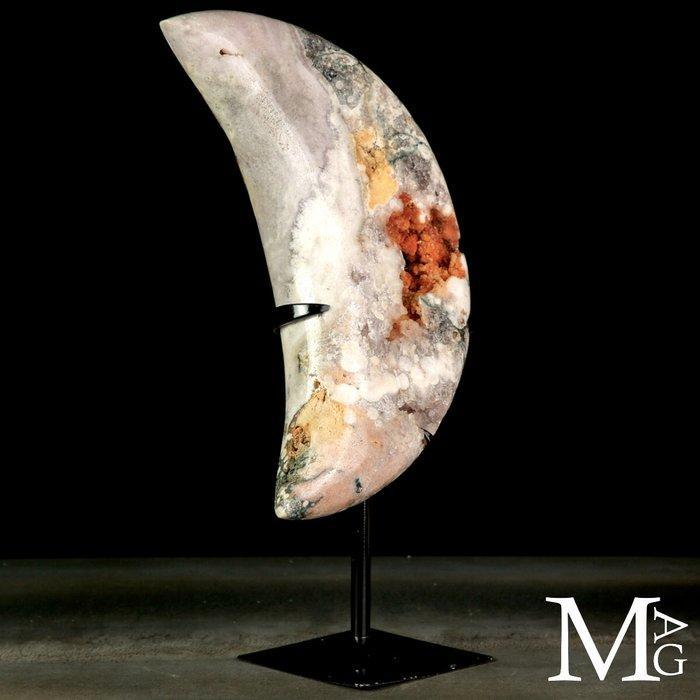 Elegant en vol etherische charme Sculpturale Maan in, Verzamelen, Mineralen en Fossielen