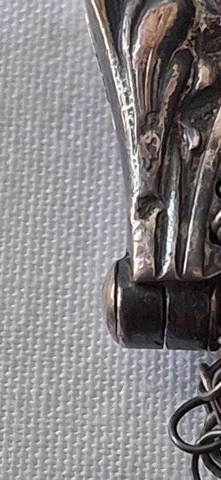 Kandelaar Zilveren Tafel Kandelaar ,geschulpt en een antiek, Antiek en Kunst, Antiek | Zilver en Goud
