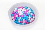 Ballenbak 90 x 40 cm - met 150 ballen - wit, blauw, roze, Enfants & Bébés, Jouets | Jouets de bébé, Ophalen of Verzenden