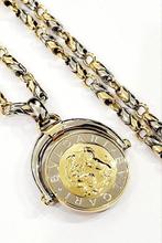 Bvlgari - Ketting met hanger - 18 karaat Witgoud, Geel goud