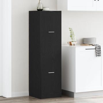 vidaXL Apothekerskast Zwarte Eiken 40x41x144,5 cm, Verzenden