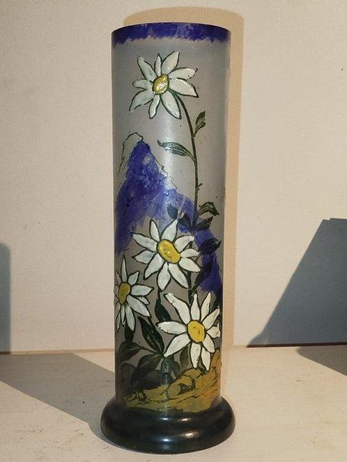 François Théodore Legras (1839-1916) - vase au motif de, Antiquités & Art, Antiquités | Verre & Cristal