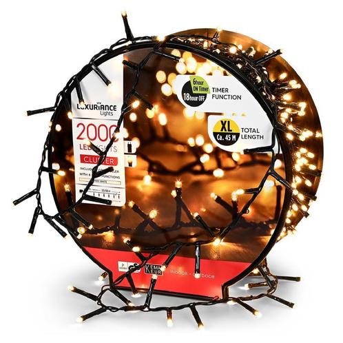 Luxe kerstverlichting 45 meter - 2000 led-lampjes - 45 meter, Diversen, Kerst, Nieuw, Verzenden