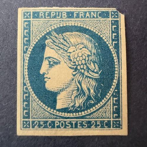 France  - Y&T 4 Cérès 25c bleu en NEUF * - bel aspect -, Postzegels en Munten, Postzegels | Europa | Frankrijk