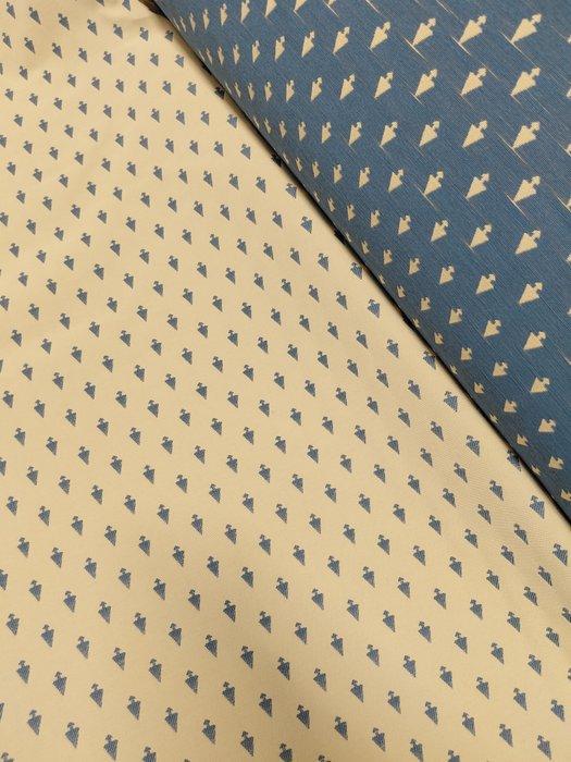 “Winter Icons” – Gobelin Molteni Anni ’80 Double Face Blu &, Antiek en Kunst, Antiek | Tapijten, Tafelkleden en Textiel