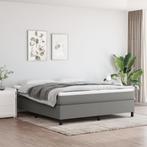 vidaXL Boxspring bed stof donkergrijs 160x200 cm, Verzenden, Nieuw