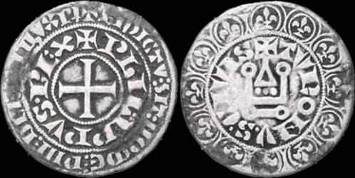 1285-1314 France Philippe Iv le Bel Ar gros Tournois zilver, Postzegels en Munten, Munten | Europa | Niet-Euromunten, België, Verzenden
