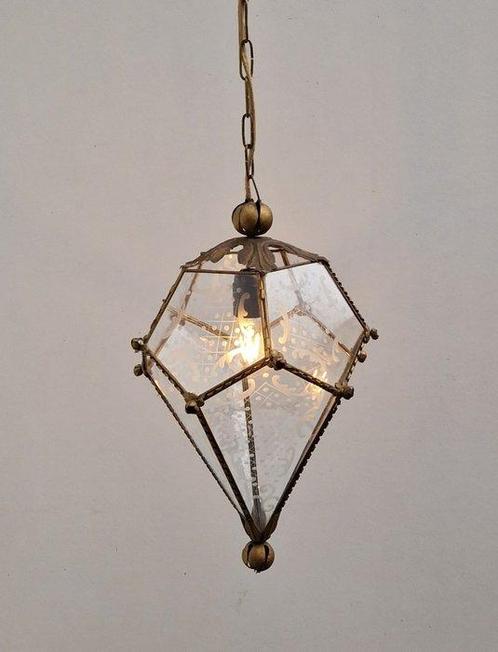 Unieke Handgemaakte Geometrische Hallamp - Lanterne -, Antiek en Kunst, Curiosa en Brocante