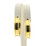 Gouden creolen; Ø 28 mm (Oorbellen), Ophalen of Verzenden, Gebruikt, Overige kleuren, Goud