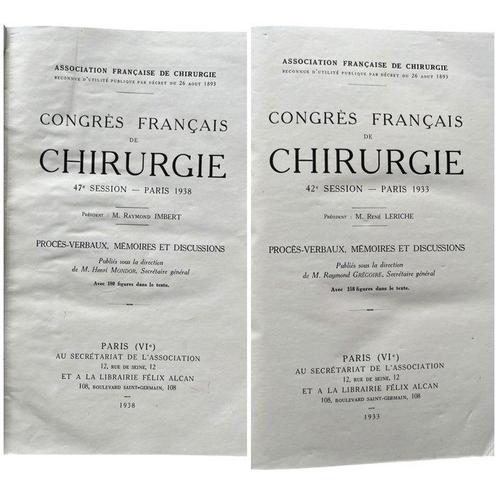 Henri Mondor / Raymond Grégoire - Congrès Français de, Antiek en Kunst, Antiek | Boeken en Manuscripten