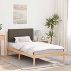 vidaXL Bedframe met Gevoerde Hoofdbord Taupe 100 x 200 cm, Verzenden, Nieuw